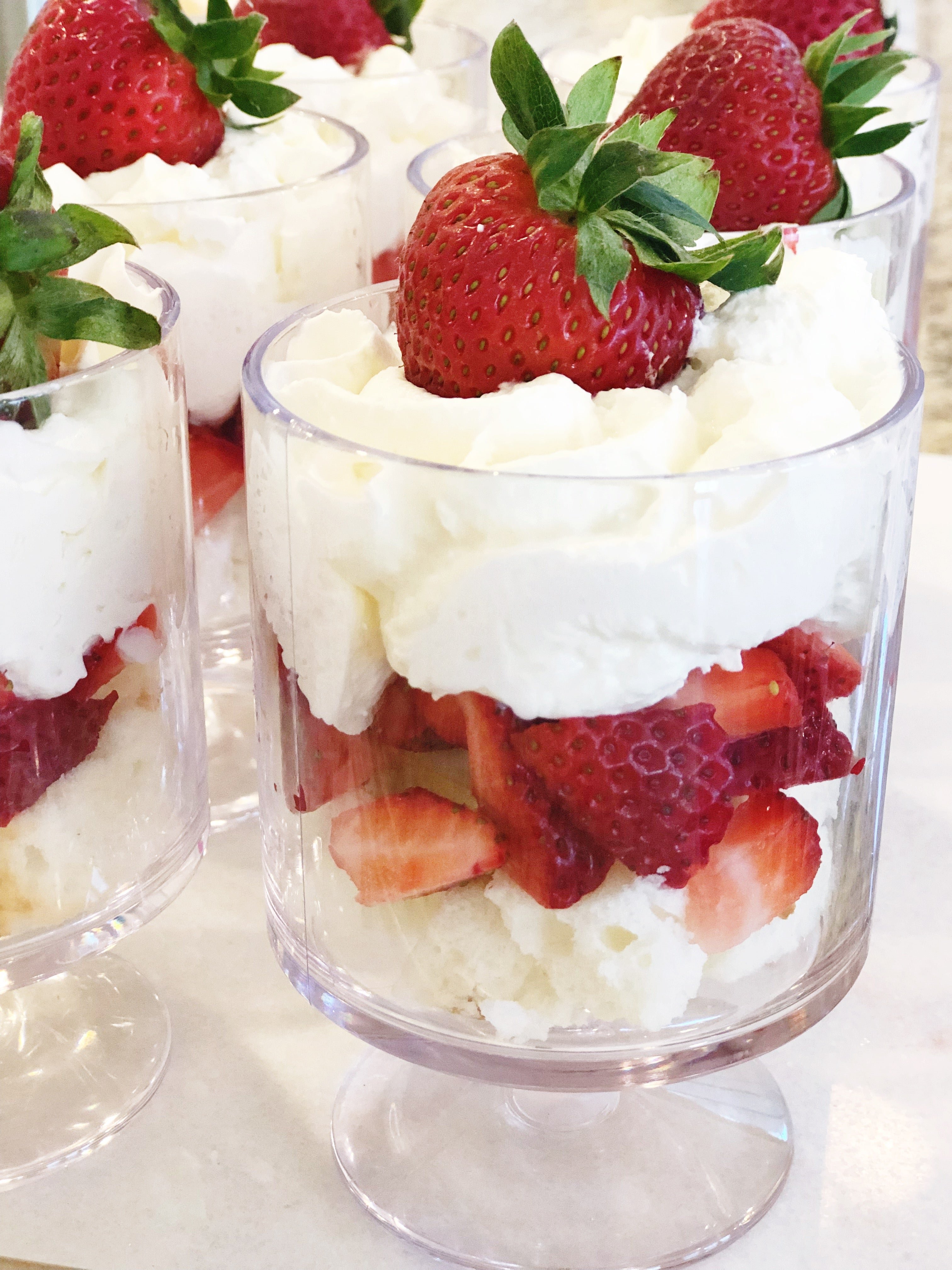 strawberry shortcake parfaits
