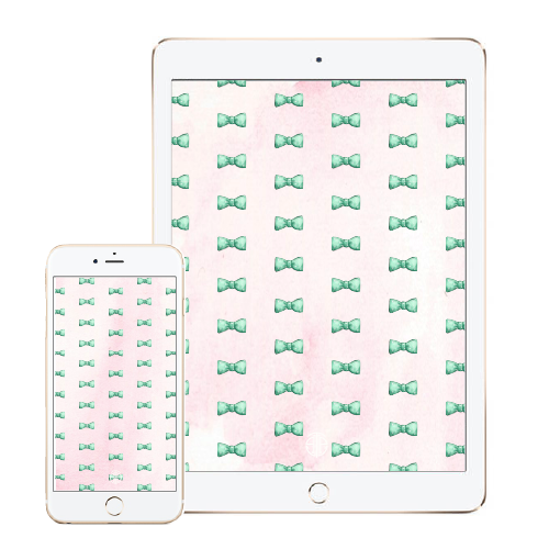wallpaper : bow tie watercolor